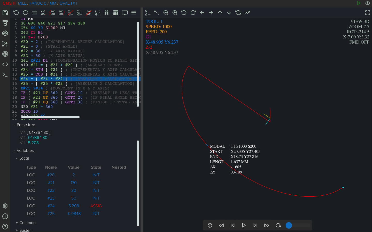 testing oval macro program